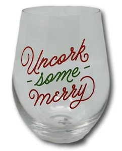 Hallmark Copa de Vino Navidad Sin Tallo Evento VIP 2022 Descorche Algunas Felices Taza - Imagen 1 de 4