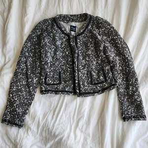 Firuge San Francisco Black and White Blazer Woman's Size 8 - Picture 1 of 7