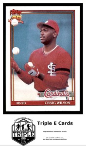 1991 Topps #566 Craig Wilson St. Louis Cardinals ~A5G