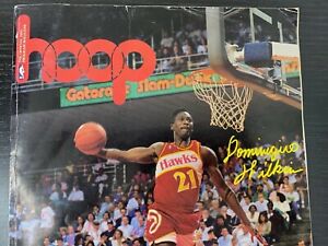 Vintage Dominique Wilkins Atlanta Hawks NBA Hoop Game Program Magazine