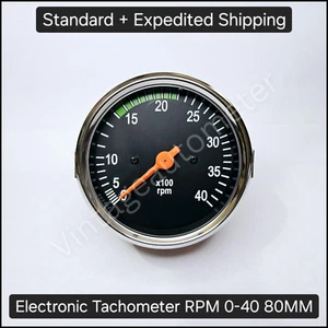 Electronic Tachometer RPM Meter Alternator For Trucks , genset 80mm - Picture 1 of 4