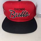 VINTAGE CHICAGO BULLS DOUBLE LINE SCRIPT SNAPBACK SPORTS SPECIALTIES THE TWILL