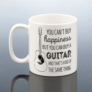 TAZA DE GUITARRA ACÚSTICA Cumpleaños Regalo Él Su Guitarrista Copa Guitarrista Regalo - Imagen 1 de 4