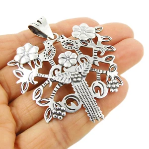 Large Hallmarked Tree of Life 925 Sterling Silver Pendant - Picture 1 of 7