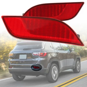 Luce fanale riflettore paraurti posteriore adatta per jeep compass 2017 2018 2019 2020 2021 - Foto 1 di 19