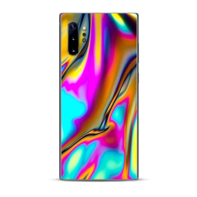 IT'S A SKIN Skins Decal Wrap for Samsung Note 10 Plus Oil Slick Resin Iridium Glass Colors