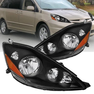 2PCS Headlights Assembly For Toyota Sienna 06-10 V6-3.5L LE XLE Amber Reflector - Picture 1 of 9