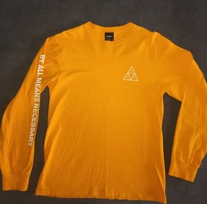 HUF WORLDWIDE. Langarm Tee. Gr.M. Gold. Wie Neu. Skater - Bild 1 von 6