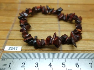 Bracelet baroque chips OEIL DE TAUREAU d'Afrique du Sud qualité A lithotherapie - Picture 1 of 3