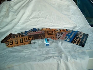 LARGE CALIFORNIA LICENSE PLATES METAL SIGN - NEW SHRUNK WRAPPED  34" X 10" - Picture 1 of 8