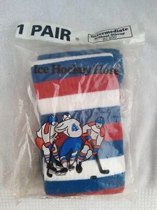 Vtg Ice Hockey Hose Without Stirrup Twin City Knitting Co Intermediate RI 850 - Picture 1 of 5
