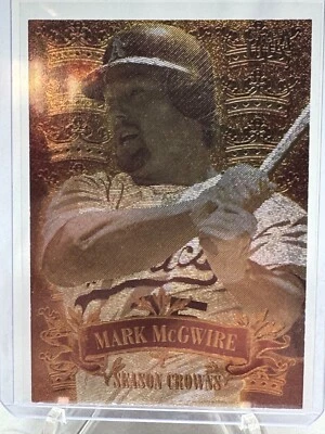 1996 Fleer Skybox Season Crowns Mark McGwire Oakland Athletics - Imagem 1 de 2