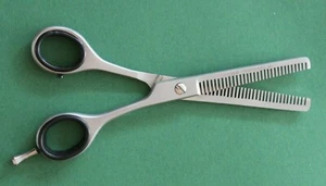 Effilierschere Ausdünnschere Haarschere Schere silber 15,5 cm - Bild 1 von 6