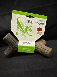 MEDIO Maplestick BENEBONE Duradero Perro Masticable Masticador Agresivo MADERA DE ARCE REAL - Imagen 1 de 2