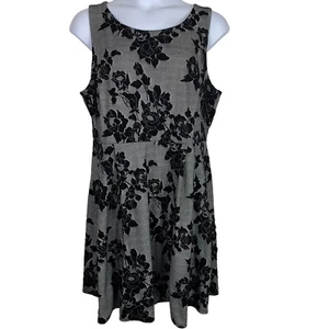 Crescent Size 2X Dress Fit Flare Sleeveless Black White Keyhole Back Womens - Picture 1 of 5