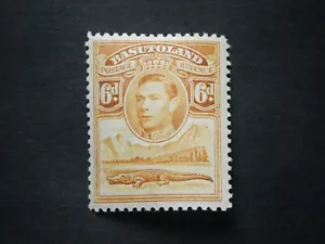 Basutoland KGVI 1938 6d orange-yellow SG24 MM - Picture 1 of 2