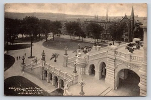 Postkarte Große Treppe und Plaza Hauptstadt Albany NY - Bild 1 von 2