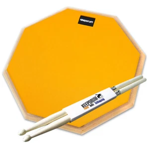 keepdrum DPOR12 almohadilla de práctica naranja 12 pulgadas + baquetas - Imagen 1 de 8