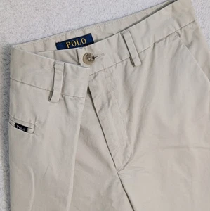NEW Polo Ralph Lauren Pants Youth 18 29X30 Beige Chino Casual Straight Leg - Picture 1 of 9