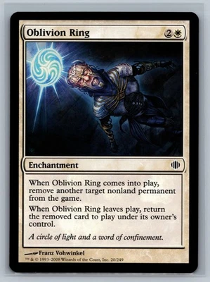 Magic The Gathering Shards of Alara 4x Oblivion Ring #20/249 MTG TCG CCG Playset - Image 1 of 2