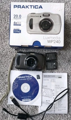 Cámara digital compacta submarina Praxis Luxmedia WP240 20,0 MP en caja  Foto 1 de 4