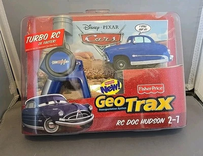 NEW Sealed 2009 Fisher Price Disney Pixar Cars GeoTrax RC Doc Hudson 2-7 Turbo - Image 1 of 2