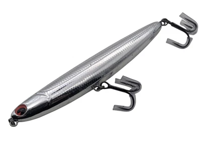 Isca de pesca Ima Skimmer-110mm 4,25" cromada, isca de caminhada de água superior frete grátis. - Imagem 1 de 4
