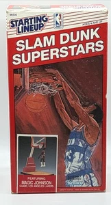 Kenner 1989 alineación inicial Magic Johnson Slam Dunk Superstars nueva caja abierta - Imagen 1 de 5