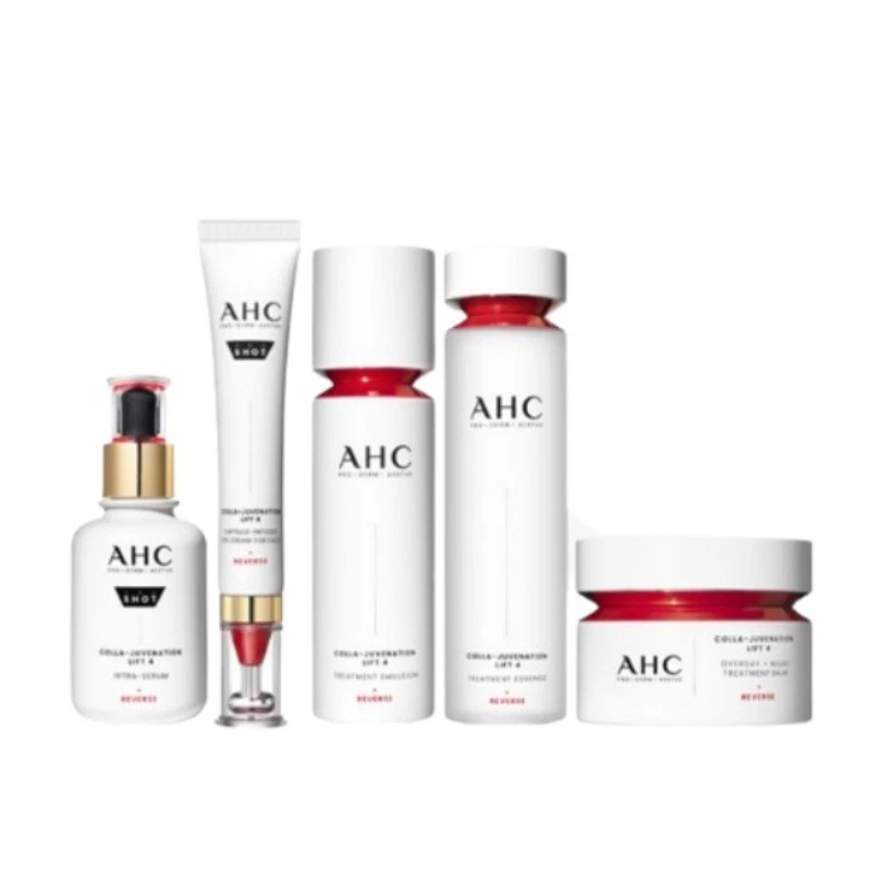 Juego de elevación AHC Colla-Juvenation (tóner + emulsión + suero + ojos + crema) Korea Beauty Foto 1 de 4