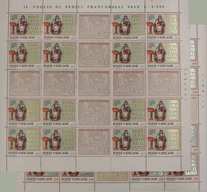1981 VATICANO BIMILLENARIO VIRGILIO 2 MINIFOGLI NUOVI MNH MF61197 - Imagen 1 de 1