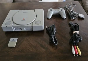 Sony Playstation 1 PS1 SCPH-1001 Console Bundle - Controller and Cords - Picture 1 of 3