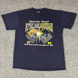 Vintage Notre Dame Michigan T-Shirt Size Large Jansport - Picture 1 of 8
