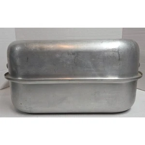 VTG Antique Royal Chef Aluminum Covered Roaster USA Poulsen & Nardon No. 125 - Picture 1 of 3