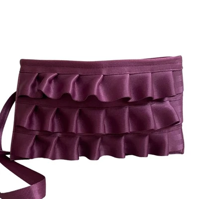 SUPER RARE  Harveys Lola satchel Seatbelt Bag Purple Ruffle  Purse CROSSBODY - Image 1 of 4