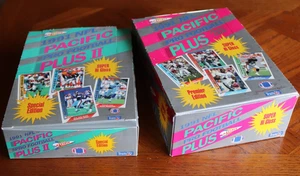 2 boxes of 1991 Pacific Football Plus and Plus II - Picture 1 of 3
