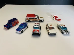 Lot of 7 Vintage Matchbox Diecast Emergency Vehicles 70’s & 80’s - Picture 1 of 24