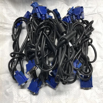 20x Mixed Length VGA Male to VGA Male Video Cables (Lot) - Image 1 of 4
