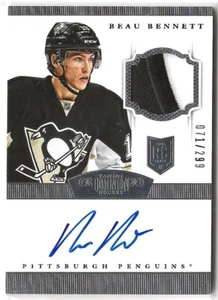 2013-14 Dominion Patch Auto Rookie #180 Beau Bennett 071/299 Pittsburgh Penguins - Picture 1 of 2