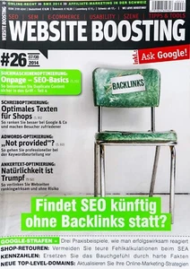 Zeitschrift Website Boosting Nr. 26 - Expertenwissen SEO SEM Websites Marketing - Bild 1 von 1