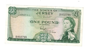 STATES OF JERSEY 1963 One Pound P8a - Picture 1 of 2