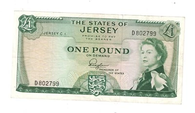 STATES OF JERSEY 1963 One Pound P8a - Image 1 of 2