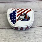 USA AMERICA Flag Eagle Mallet Putter Cover Magnetic