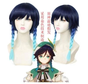 Genshin Impact Wenti Game Manga Cosplay Perücke Wig L.45cm   - Picture 1 of 5