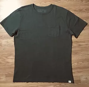 Rogue Territory RGT Heavy Cotton Pocket T-Shirt Mens L Green Crewneck USA Made - Picture 1 of 12
