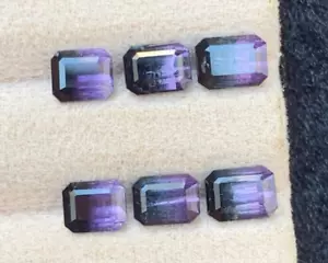 6.17CRT TricolourTourmaline pairs setFrom 🇦🇫 NaturalEarthMinedUnheatedFaceted - Picture 1 of 7