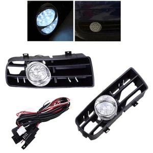 Clear Lens Fog Lights+H3 Bulb+Switch For 1999-2004 Golf GTI TDI Mk4 L+R Assembly - Picture 1 of 8