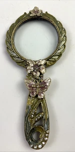 Lente d'ingrandimento floreale farfalla stile liberty vintage pezzo bellissimo! - Foto 1 di 7