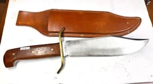 WESTERN USA W49 Bowie Hunting Knife W/ Sheath 240mm blade 370mm c pre 1977 - Picture 1 of 4
