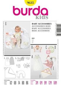 Burda Schnittmuster - Baby-Accessoires - 7-teilig - Nr. 9635 - Bild 1 von 9