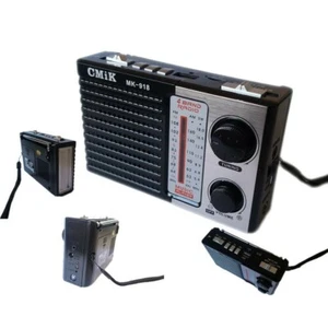 Mini Radio Portatile Radiolina Ricaricabile Fm Mp3 Usb Microsd Mk-918 cir - Foto 1 di 1